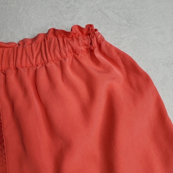 Aerie Coral Pink Paperbag Tie Waist Utility Camp Shorts - Picture 9 of 10